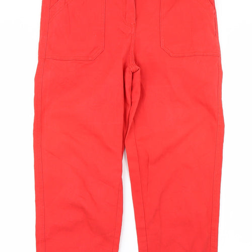 Papaya Womens Red  Denim Capri Jeans Size 12 L22 in