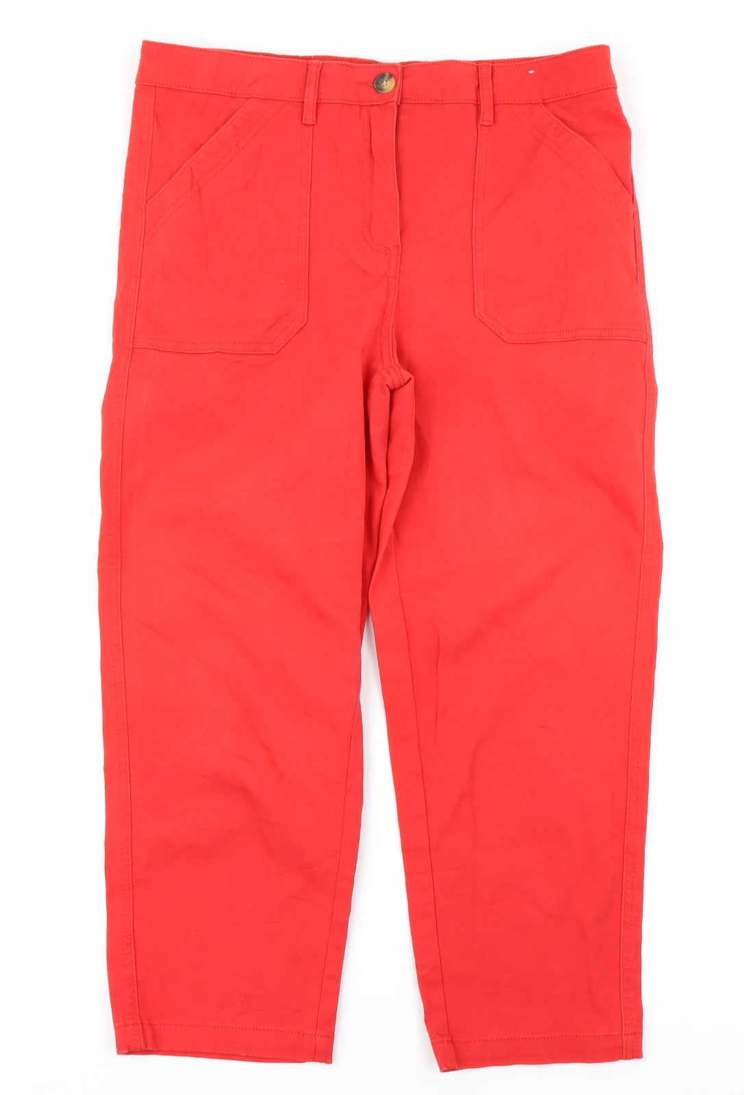 Papaya Womens Red  Denim Capri Jeans Size 12 L22 in