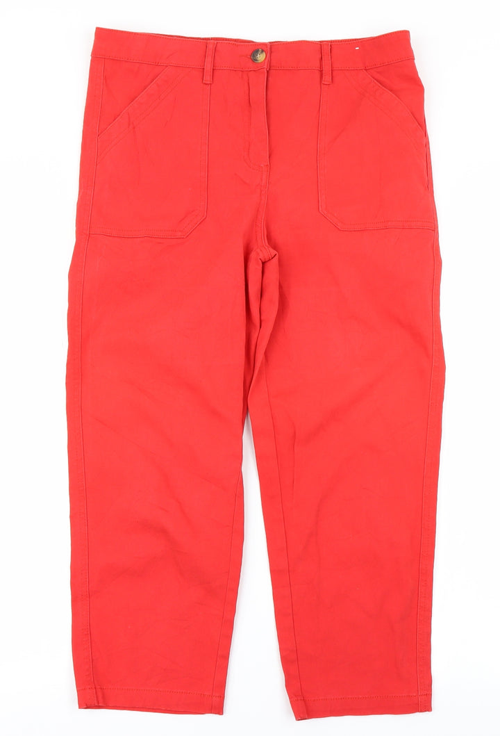 Papaya Womens Red  Denim Capri Jeans Size 12 L22 in