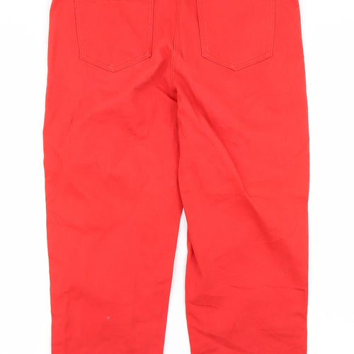 Papaya Womens Red  Denim Capri Jeans Size 12 L22 in