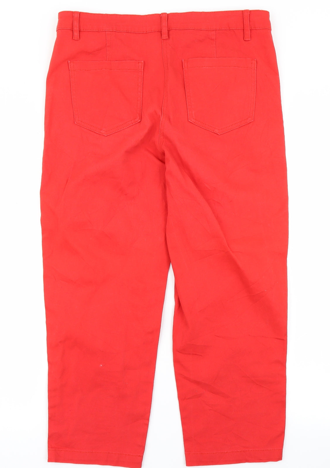 Papaya Womens Red  Denim Capri Jeans Size 12 L22 in