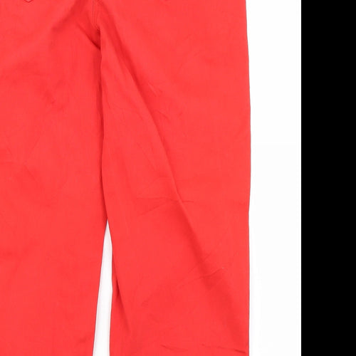 Papaya Womens Red  Denim Capri Jeans Size 12 L22 in