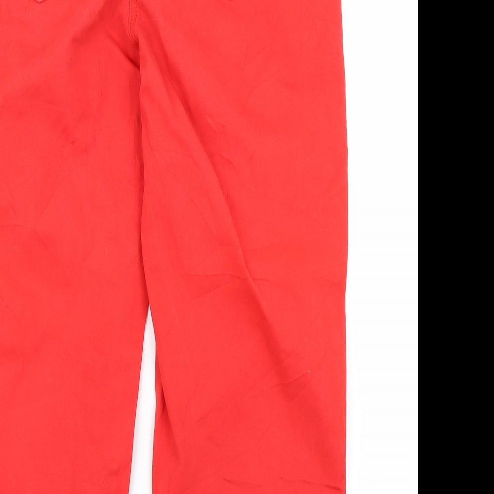 Papaya Womens Red  Denim Capri Jeans Size 12 L22 in