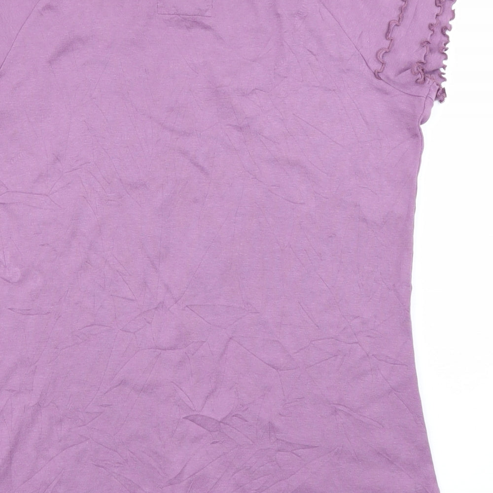RJR.John Rocha Womens Purple   Basic T-Shirt Size 16