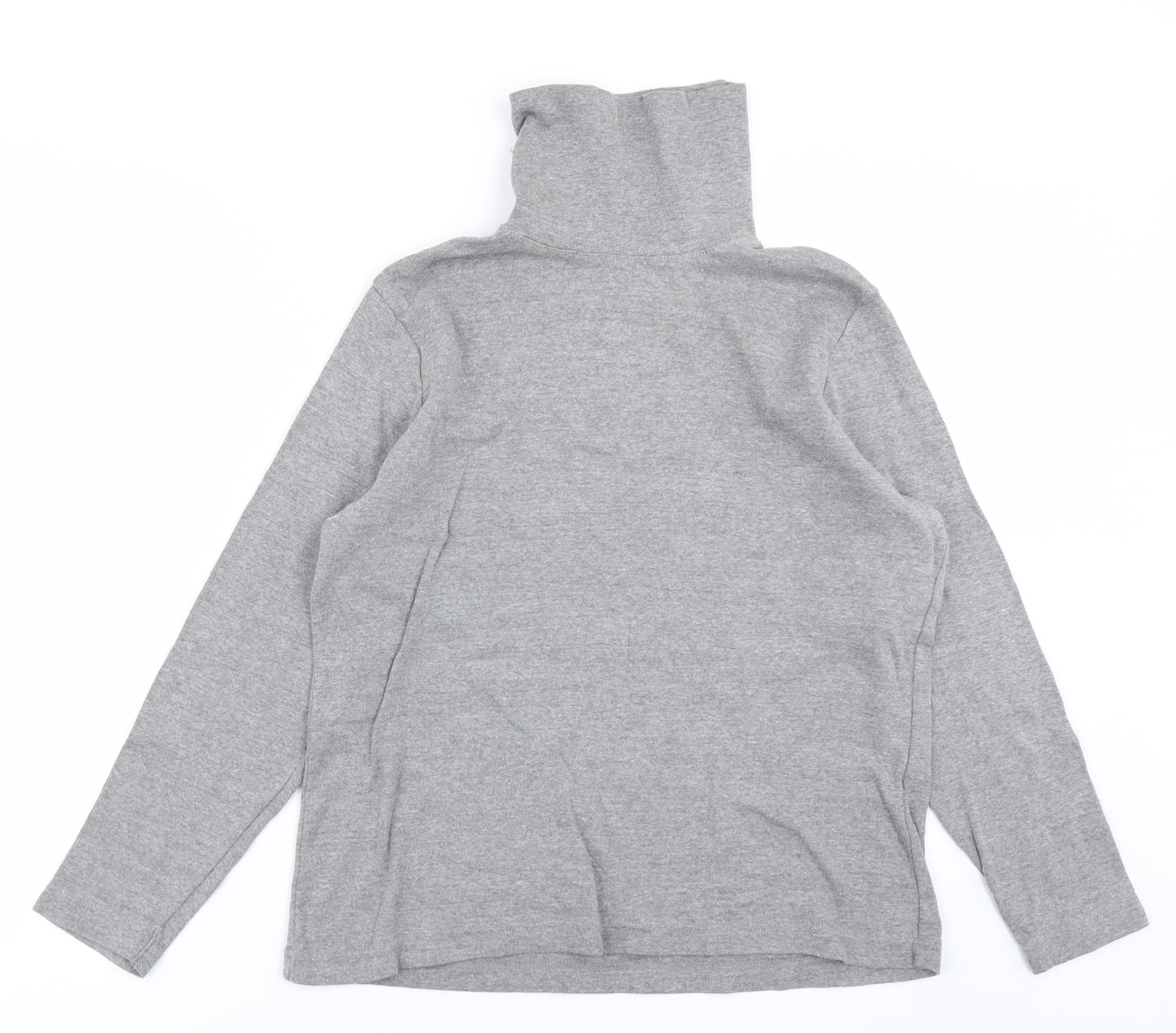 Being casual Womens Grey  Knit Basic T-Shirt Size 16