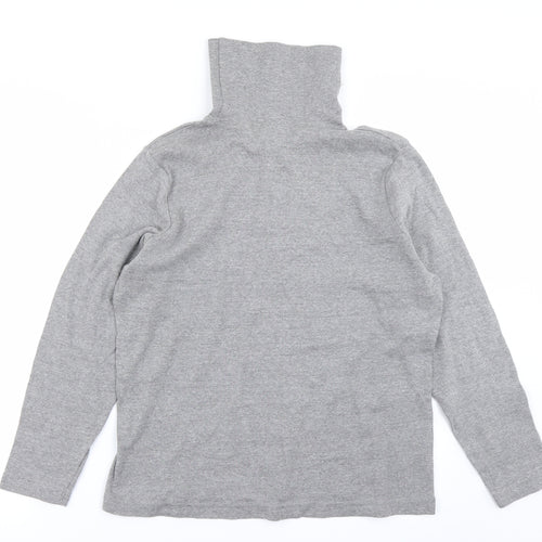 Being casual Womens Grey  Knit Basic T-Shirt Size 16