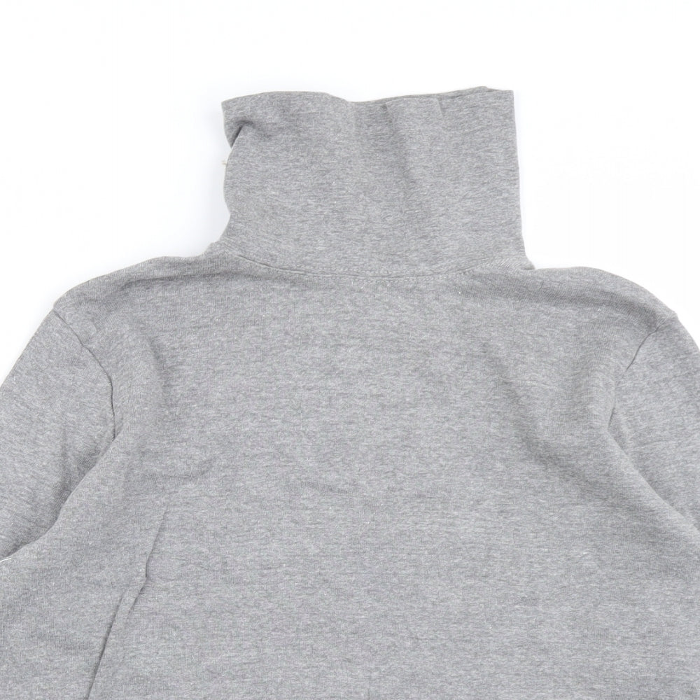 Being casual Womens Grey  Knit Basic T-Shirt Size 16