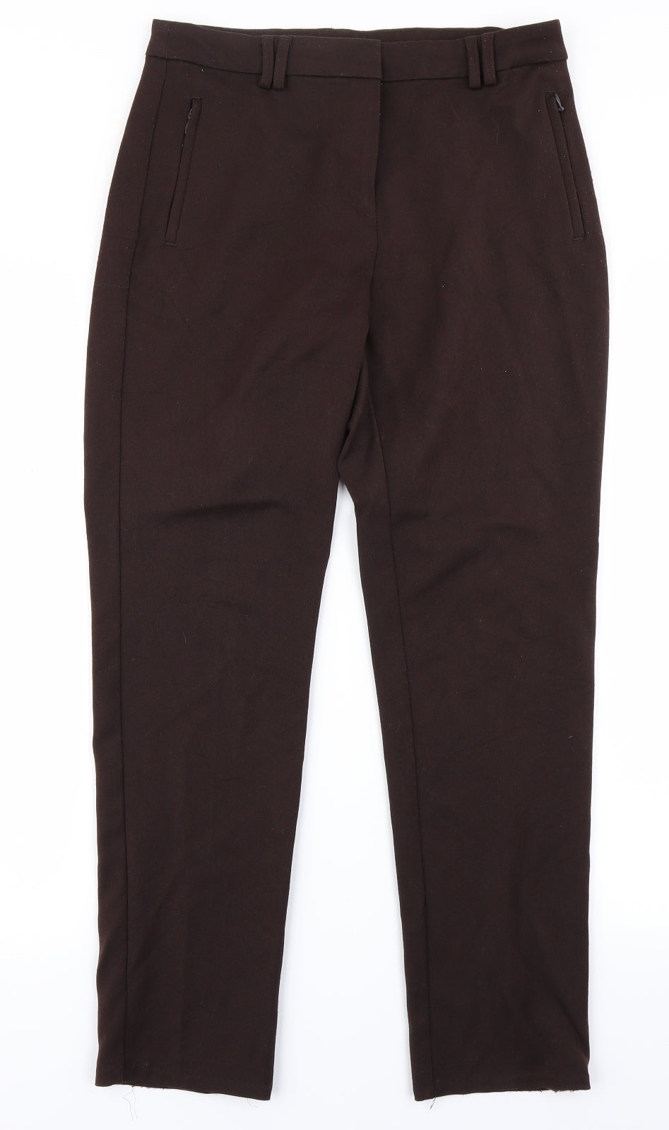 M&S Collection Womens Brown   Trousers  Size 10 L26 in