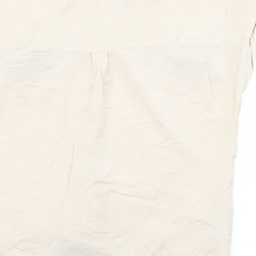 Oasis Womens Beige   Basic Button-Up Size 12