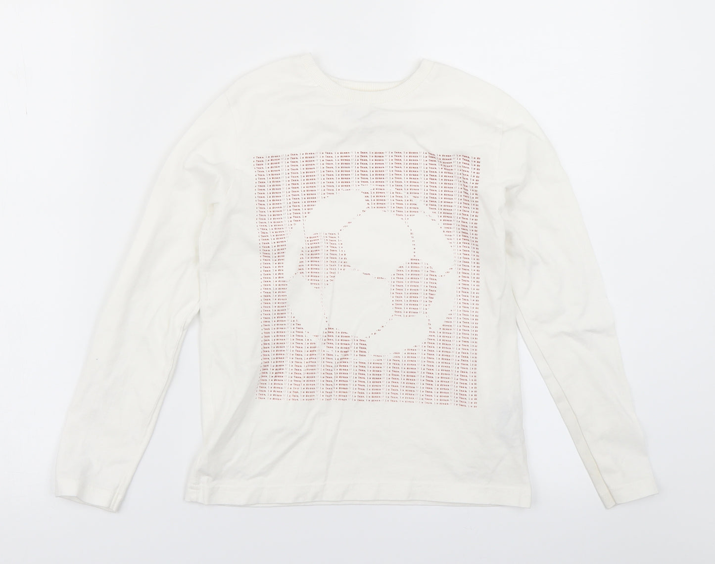 M&S Boys White   Basic T-Shirt Size 8-9 Years