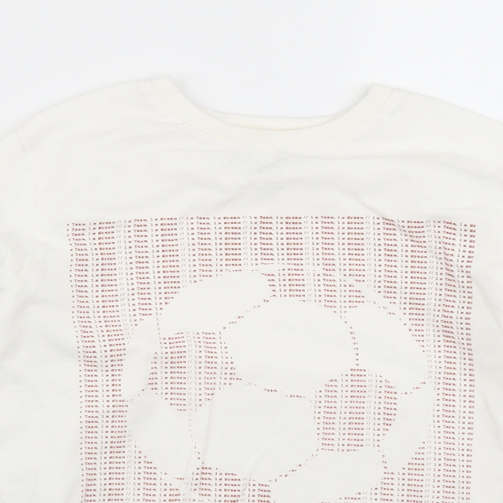 M&S Boys White   Basic T-Shirt Size 8-9 Years