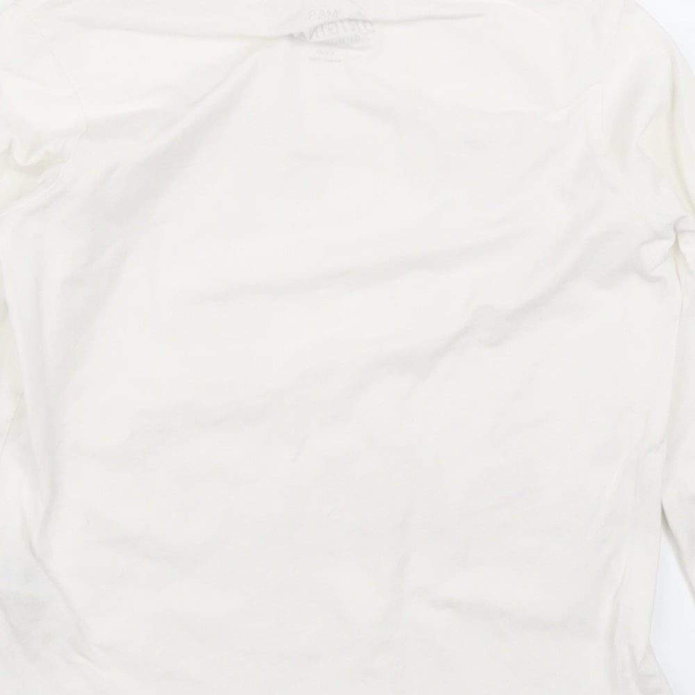 M&S Boys White   Basic T-Shirt Size 8-9 Years