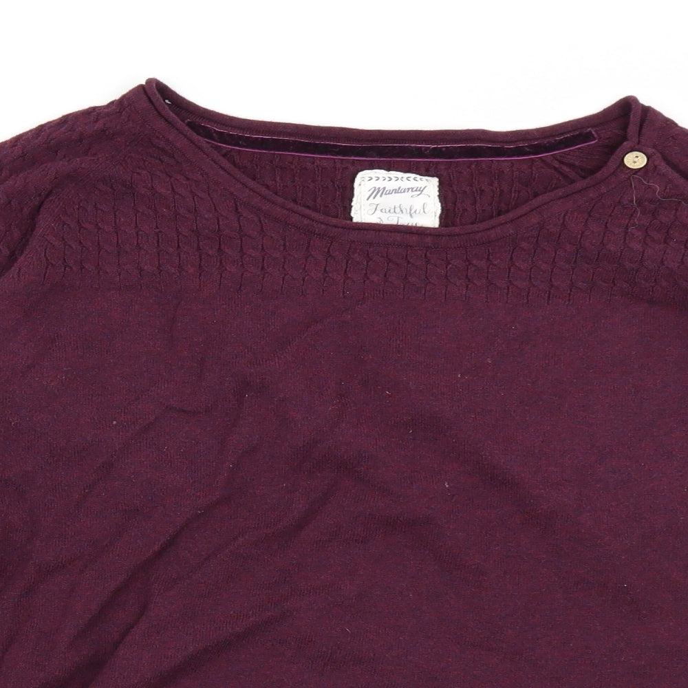 Mantaray Womens Purple   Basic T-Shirt Size 18