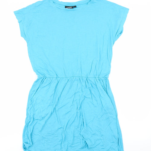 Beyou Womens Blue   Skater Dress  Size 12