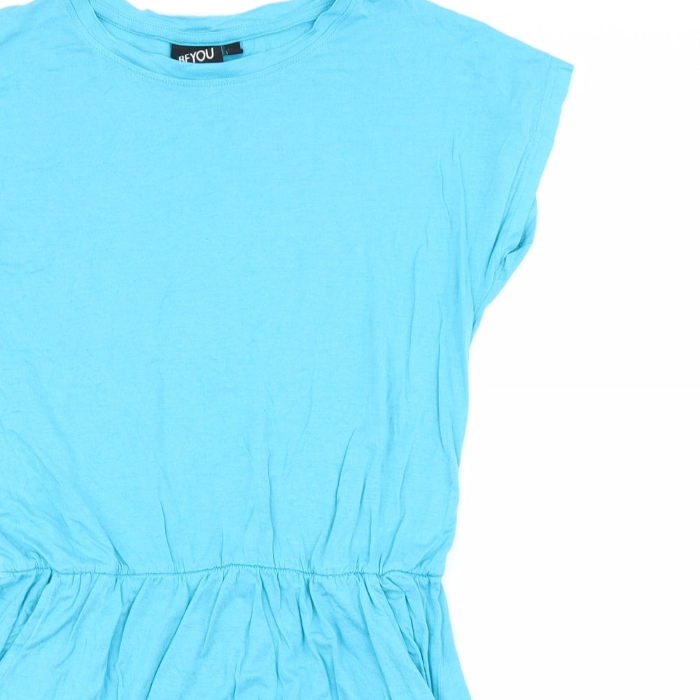 Beyou Womens Blue   Skater Dress  Size 12