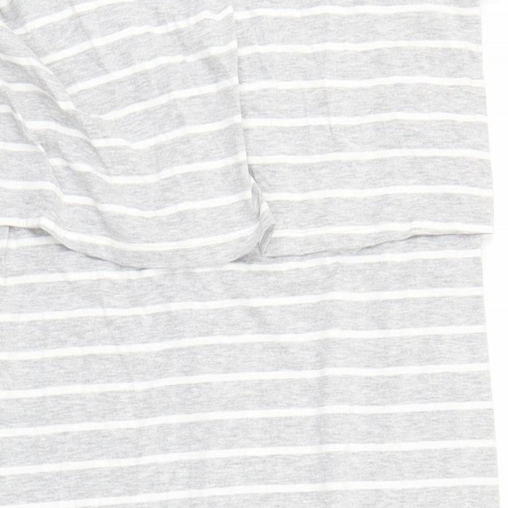 George Womens Grey Striped  Skater Dress  Size 16