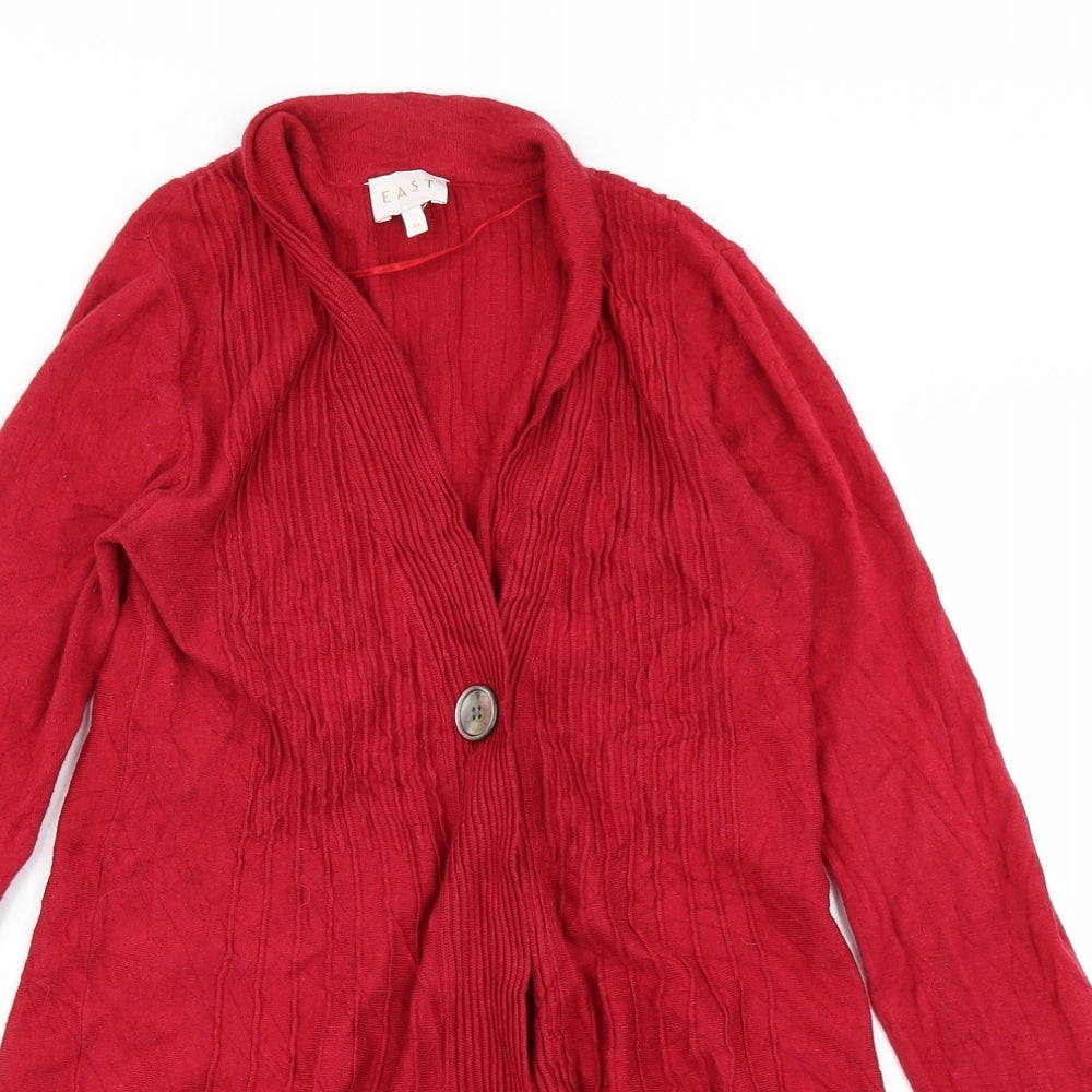EAST Womens Red   Cardigan Jumper Size M