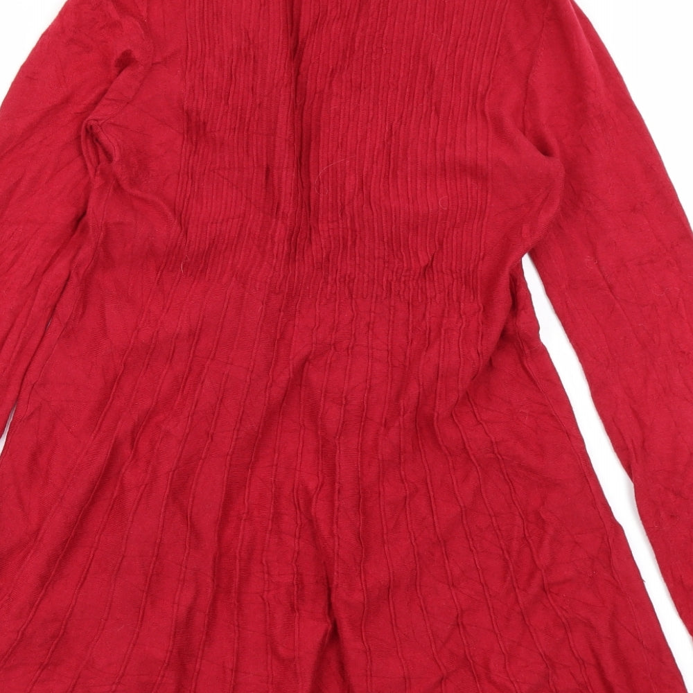 EAST Womens Red   Cardigan Jumper Size M