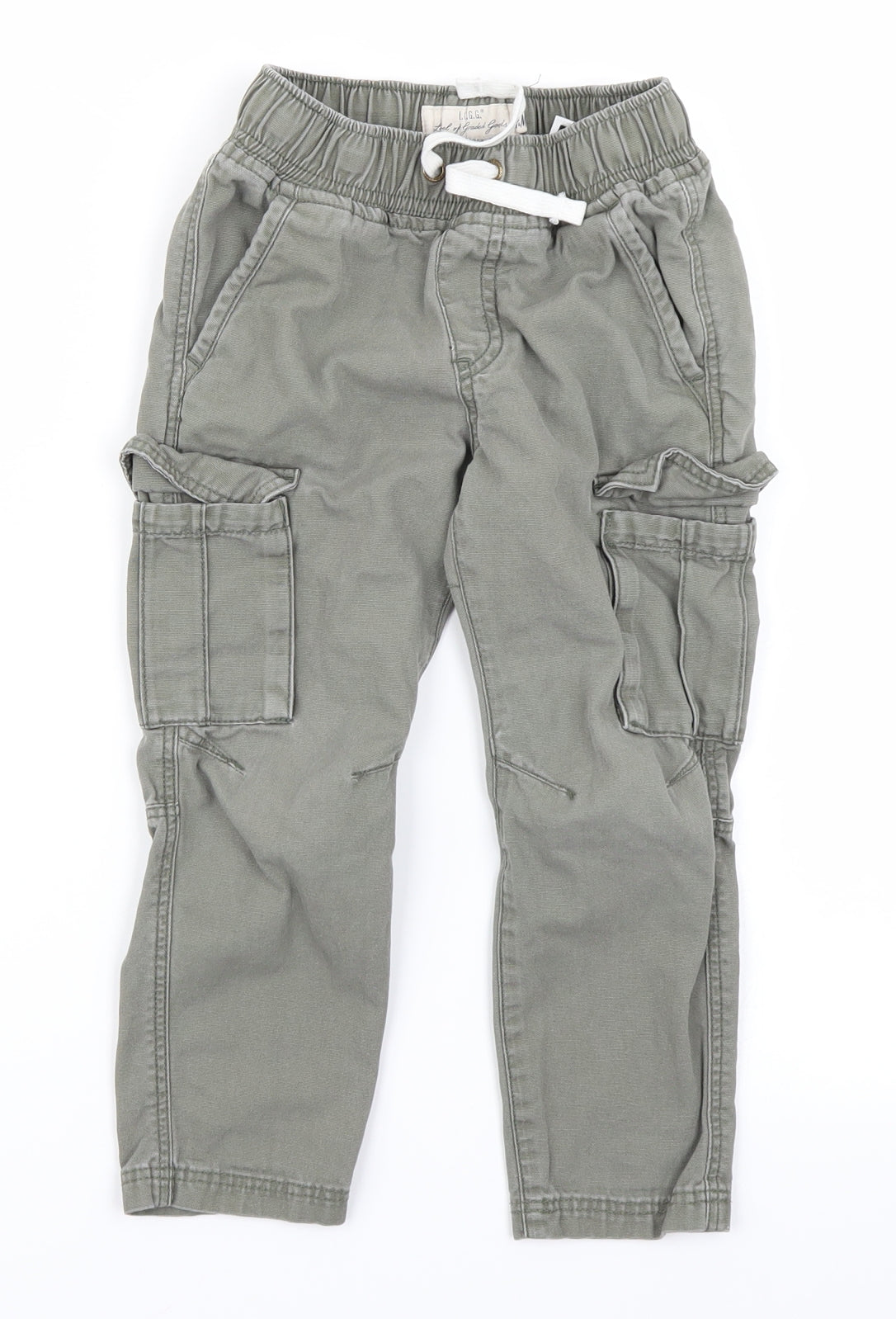 L.O.G.G Girls Green   Cargo Trousers Size 3-4 Years