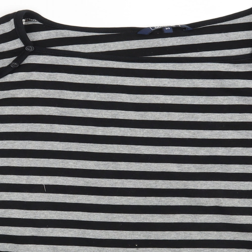 Maine Womens Multicoloured Striped  Basic T-Shirt Size 20