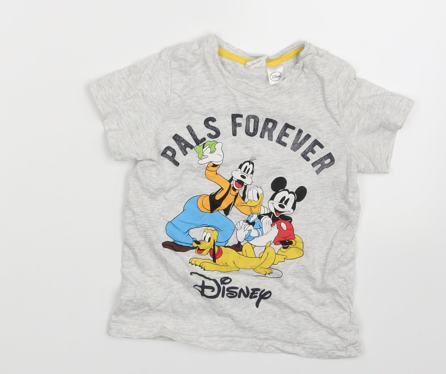 H&M Boys Grey Animal Print  Pullover T-Shirt Size 12-18 Months  - Pals Forever