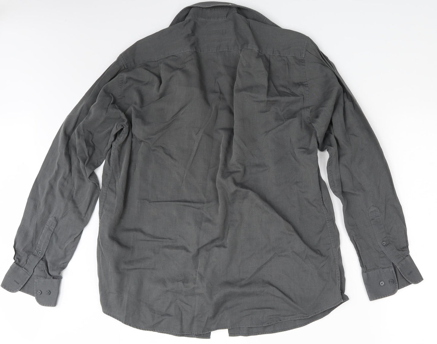 Urban Kiabi Mens Grey    Button-Up Size L