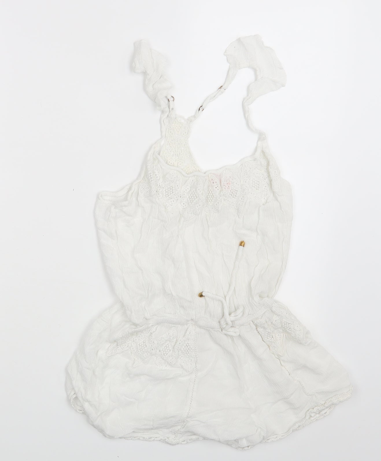 River Island Womens Ivory   Bodysuit One-Piece Size 10