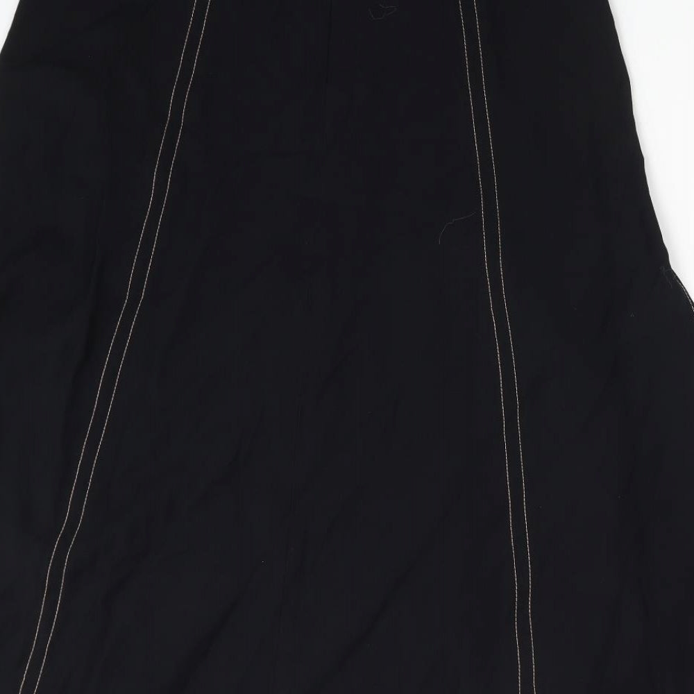 Topshop Womens Black   A-Line Skirt Size 12