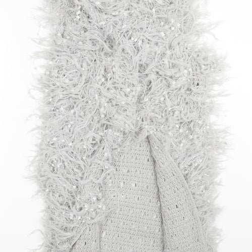 Shk Paris Womens Grey   Cardigan Jumper One Size