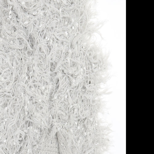 Shk Paris Womens Grey   Cardigan Jumper One Size