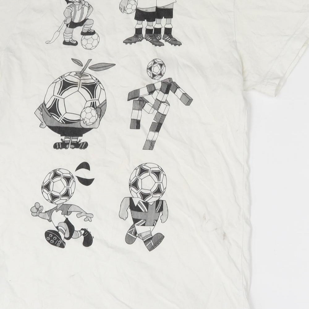 adidas Mens White    T-Shirt Size S  -  Football World cup 2018