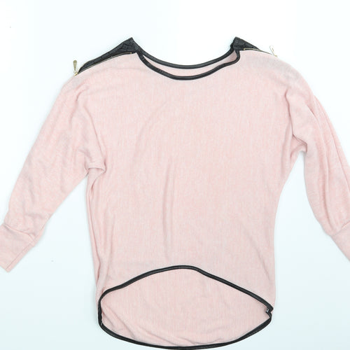 Preworn Womens Pink   Pullover Sweatshirt One Size