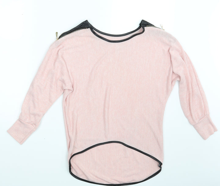 Preworn Womens Pink   Pullover Sweatshirt One Size