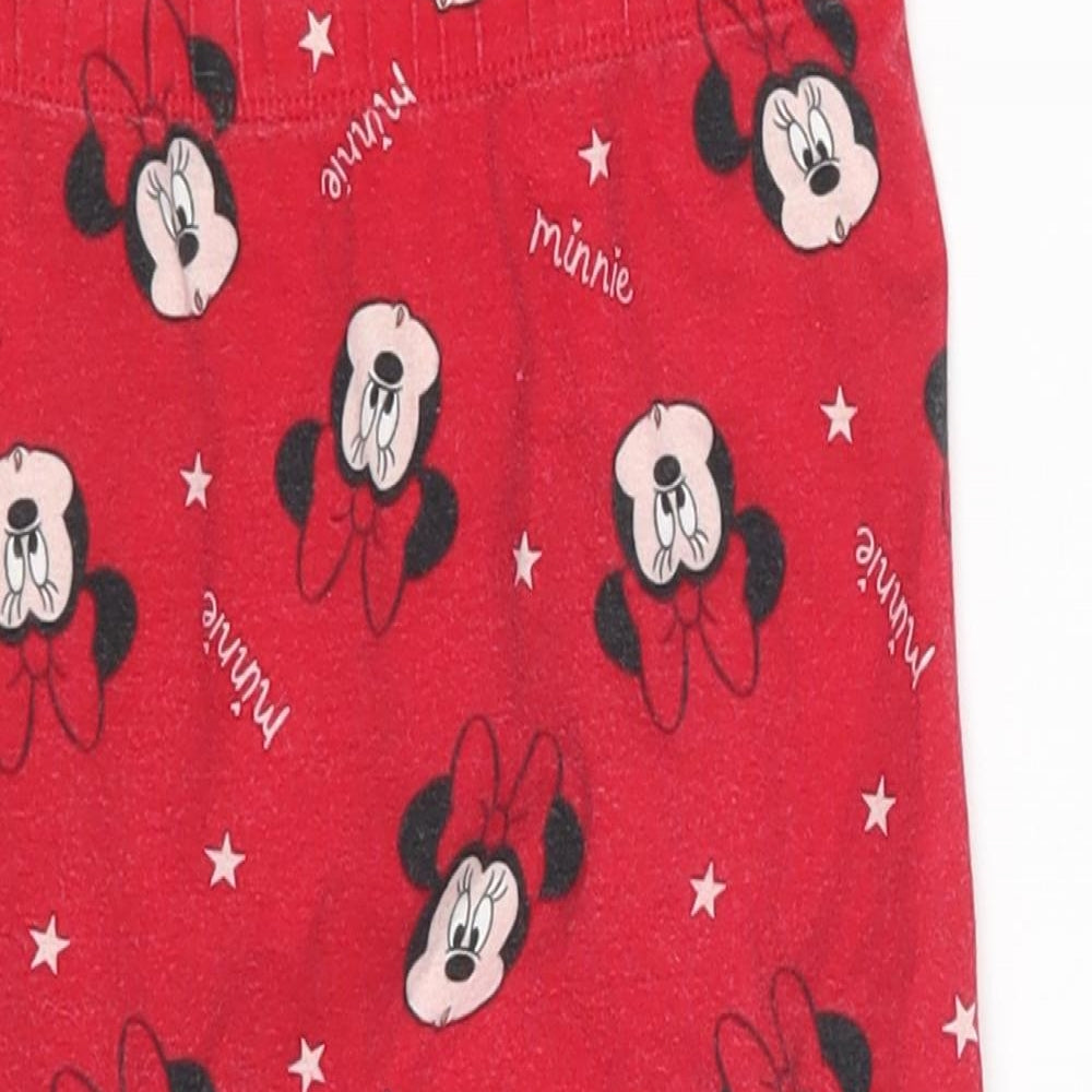 George Baby Red Animal Print  Jogger Trousers Size 18-24 Months  - Disney Minnie
