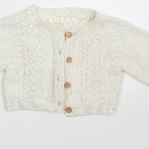 Nutmeg Baby Ivory   Cardigan Jumper Size 12-18 Months