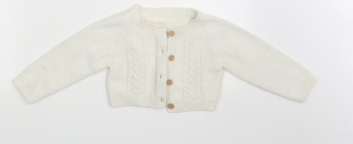 Nutmeg Baby Ivory   Cardigan Jumper Size 12-18 Months