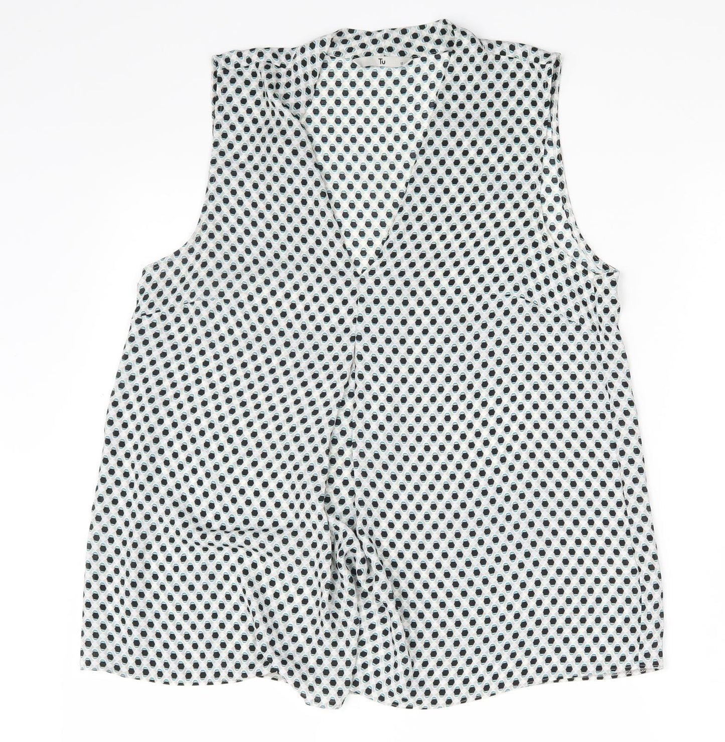 TU Womens Multicoloured Polka Dot  Basic Blouse Size 10