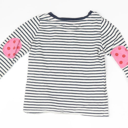 NEXT Girls Multicoloured Striped  Pullover T-Shirt Size 3-6 Months