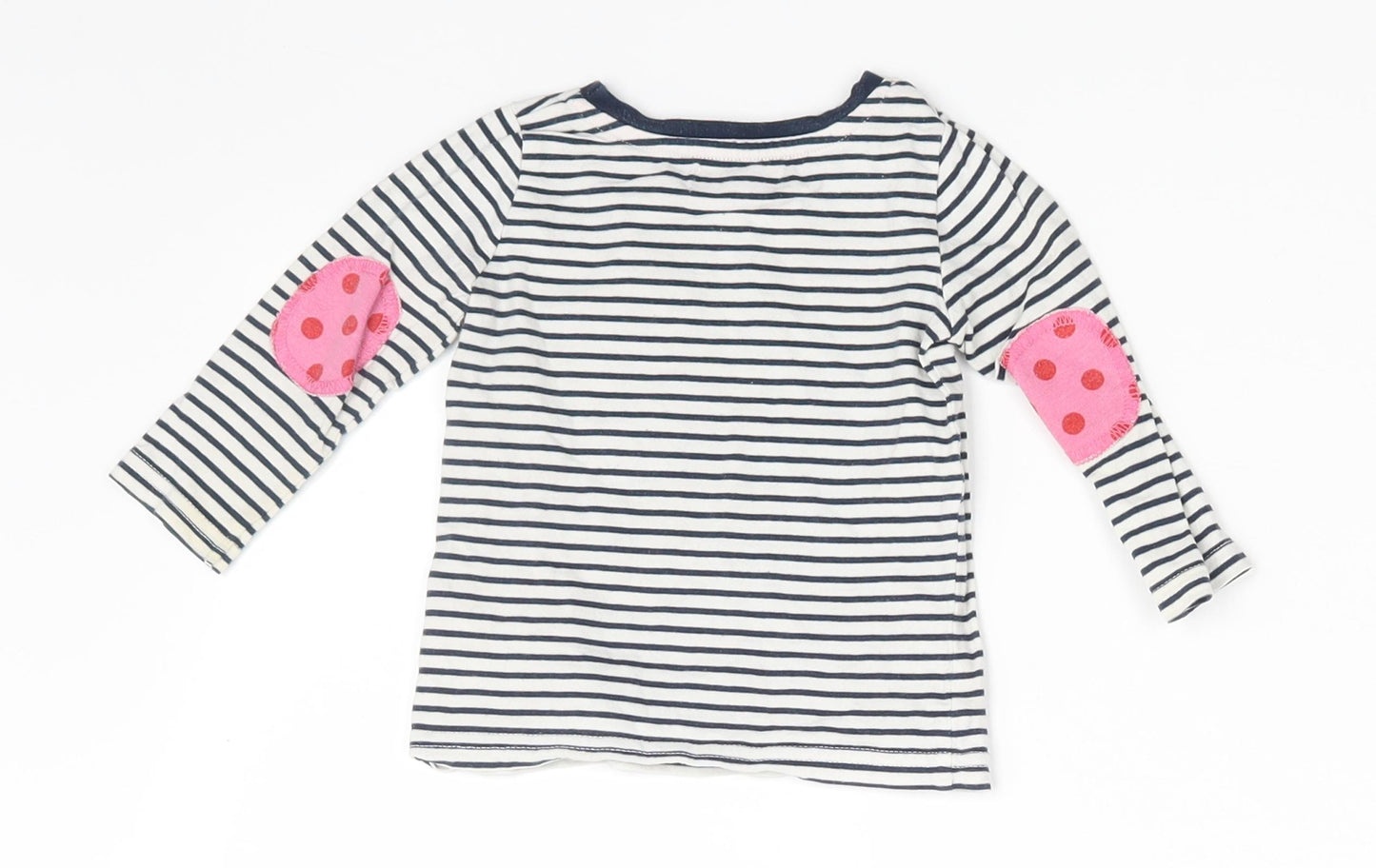 NEXT Girls Multicoloured Striped  Pullover T-Shirt Size 3-6 Months