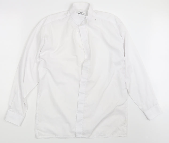Disley Mens White Button-Up One Size