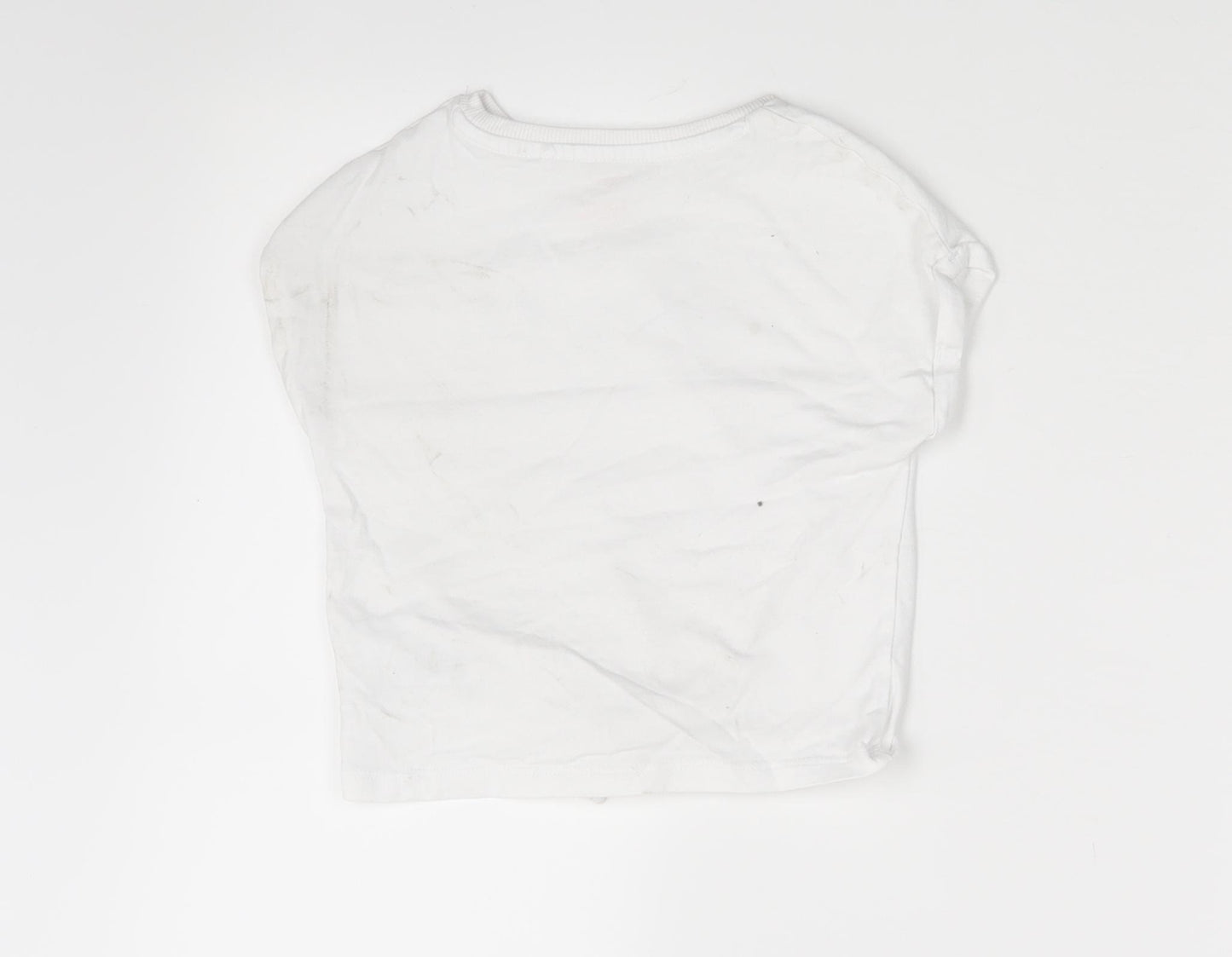 NEXT Girls White   Basic T-Shirt Size 3 Years