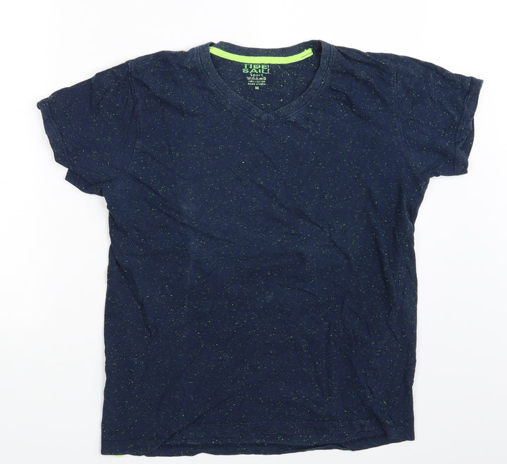 Tide & Sail Mens Blue Polka Dot T-Shirt Size M