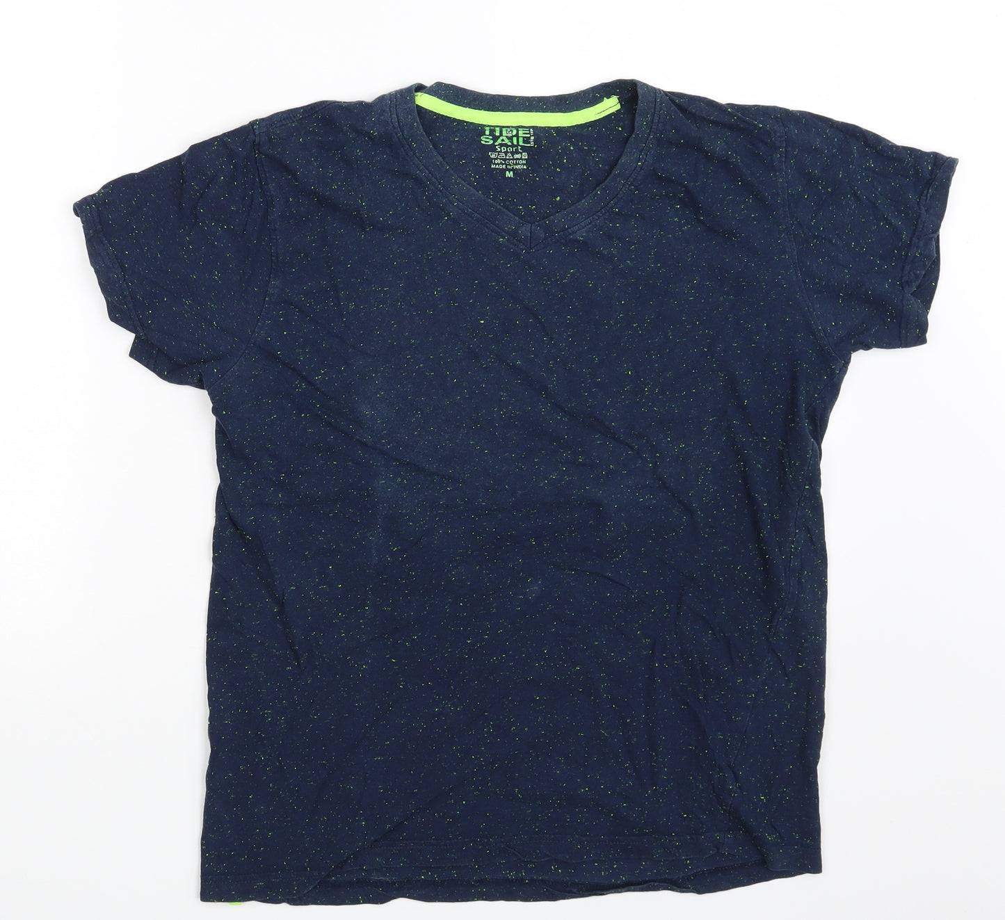 Tide & Sail Mens Blue Polka Dot   T-Shirt Size M