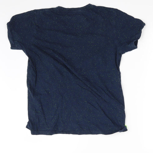 Tide & Sail Mens Blue Polka Dot   T-Shirt Size M