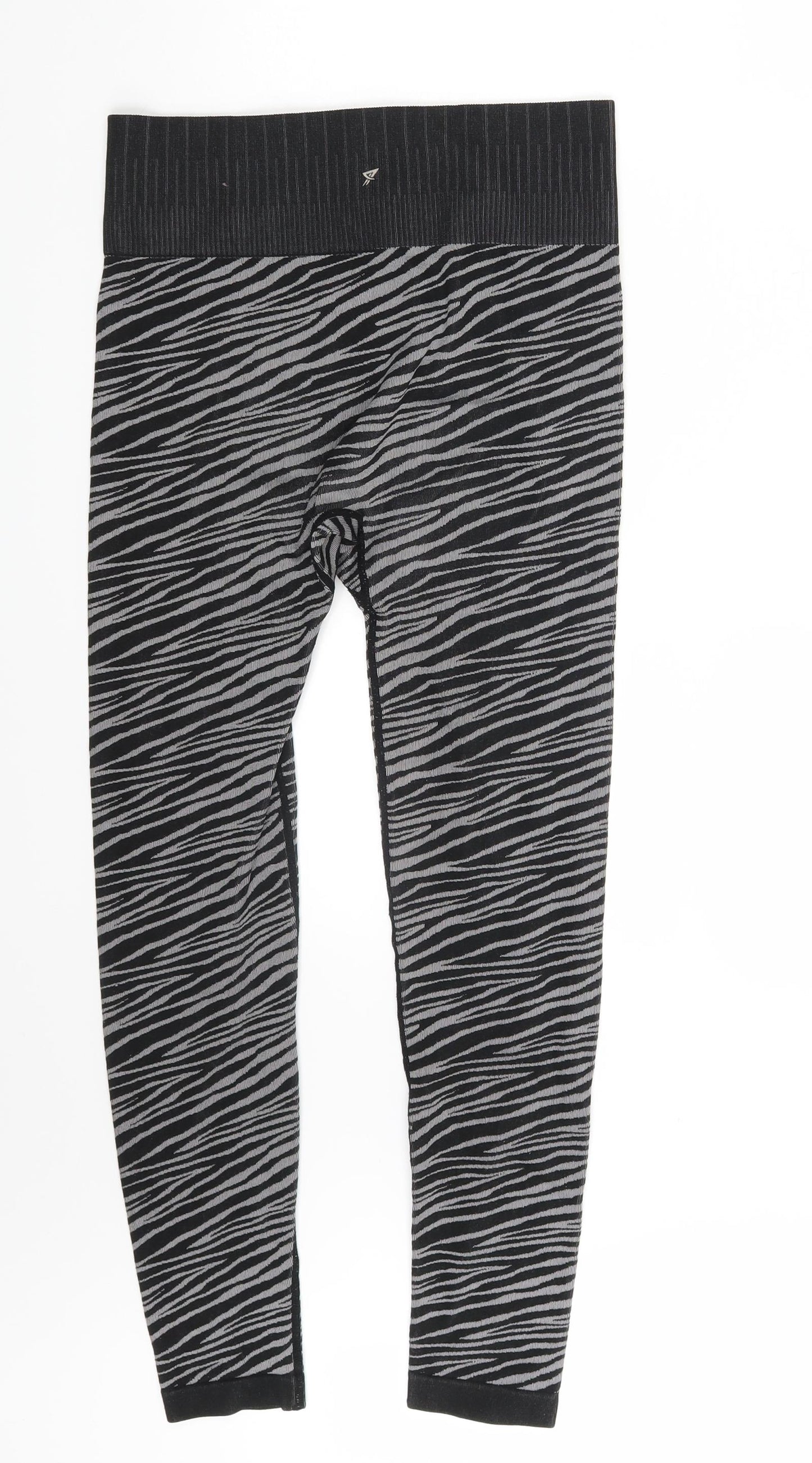 Primark Womens Black Camouflage  Jegging Leggings Size 12 L25 in