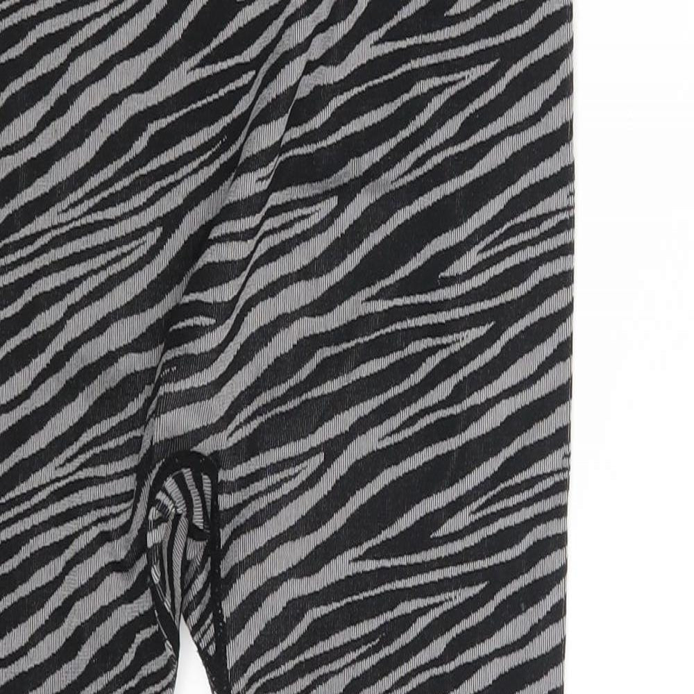 Primark Womens Black Camouflage  Jegging Leggings Size 12 L25 in