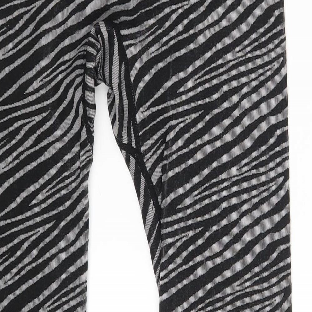 Primark Womens Black Camouflage  Jegging Leggings Size 12 L25 in