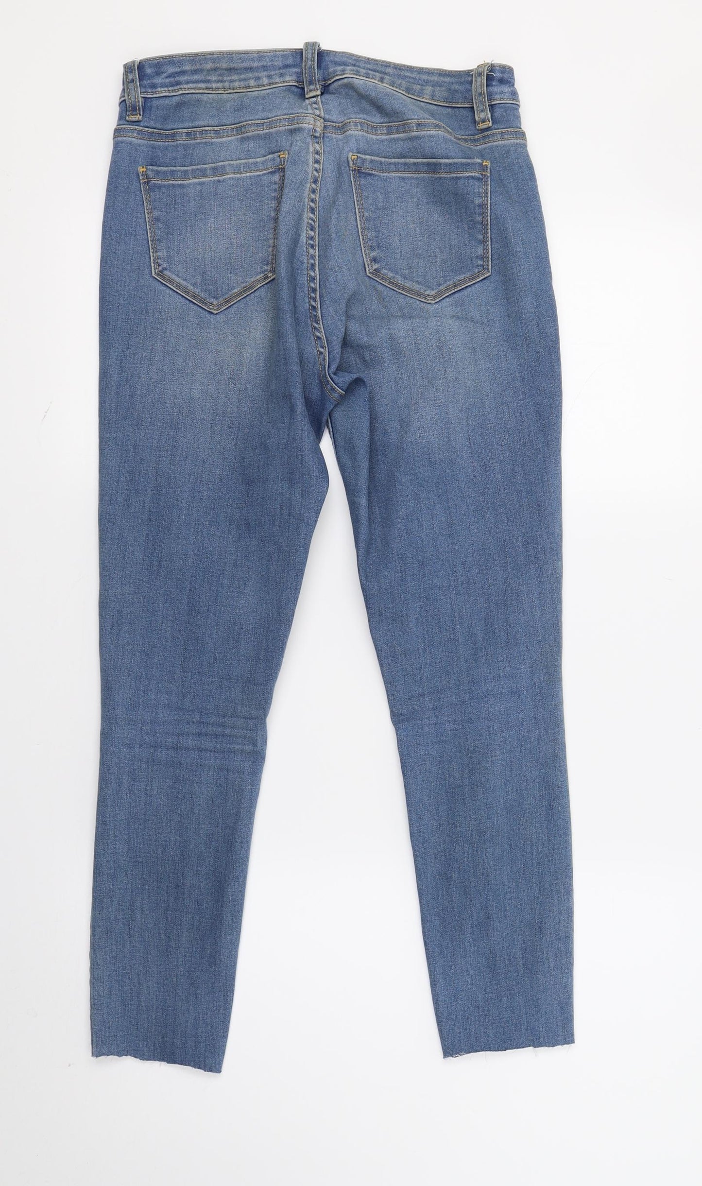 DenimCo Womens Blue  Denim Skinny Jeans Size 12 L24 in