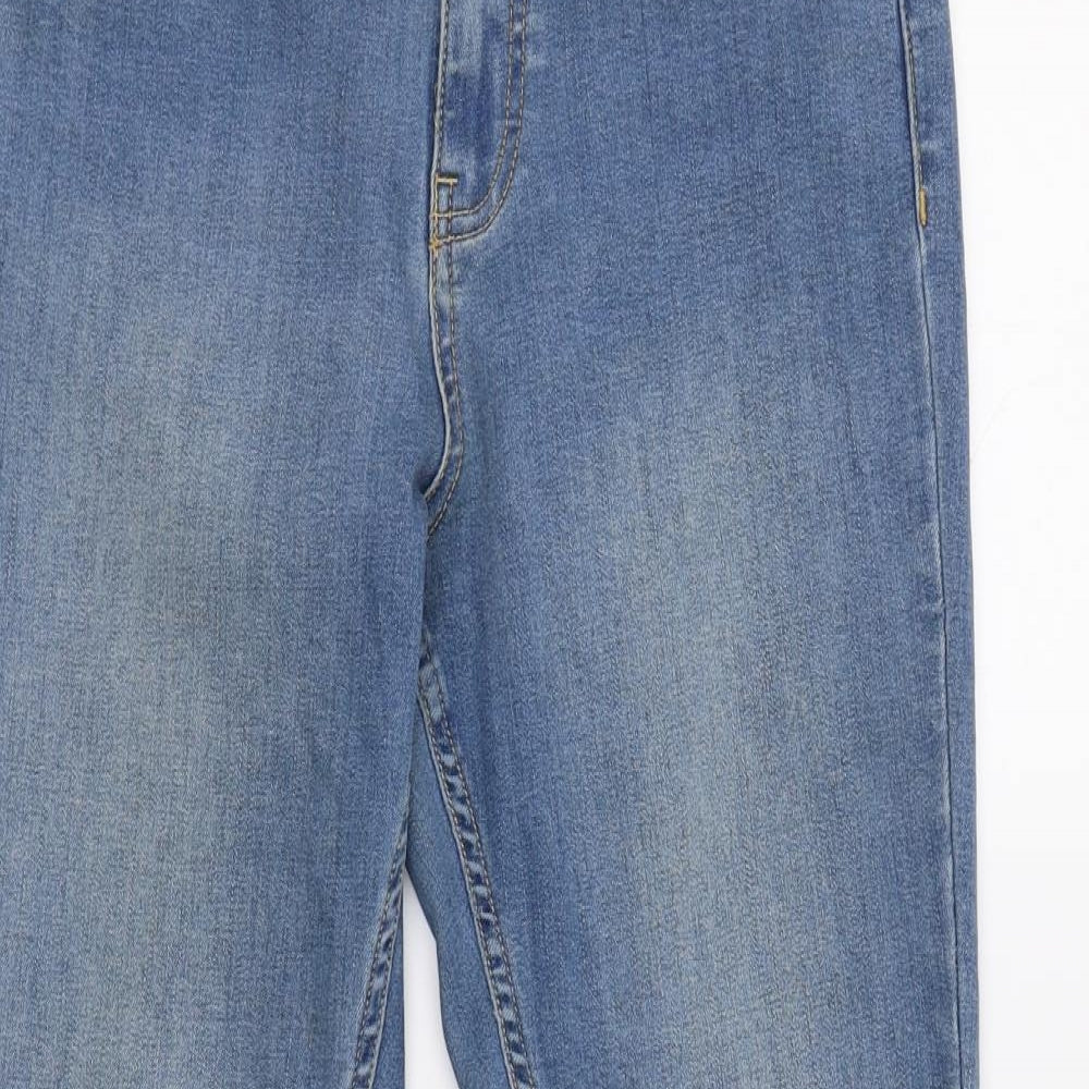 DenimCo Womens Blue  Denim Skinny Jeans Size 12 L24 in