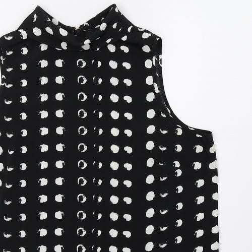 NEXT Womens Beige Polka Dot  Basic Blouse Size 14